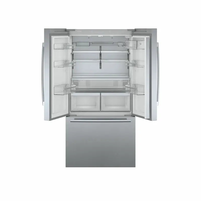 Bosch 36" 800 Series 21 Cu. Ft. Counter Depth French Door Refrigerator with Internal Water Dispenser - Stainless Steel Bosch