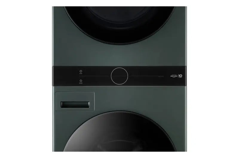 LG Single Unit Front LoadWashTower™ with Center Control™ 4.5 cu. ft. Washer and 7.4 cu. ft. Electric Dryer - Natural Green LG