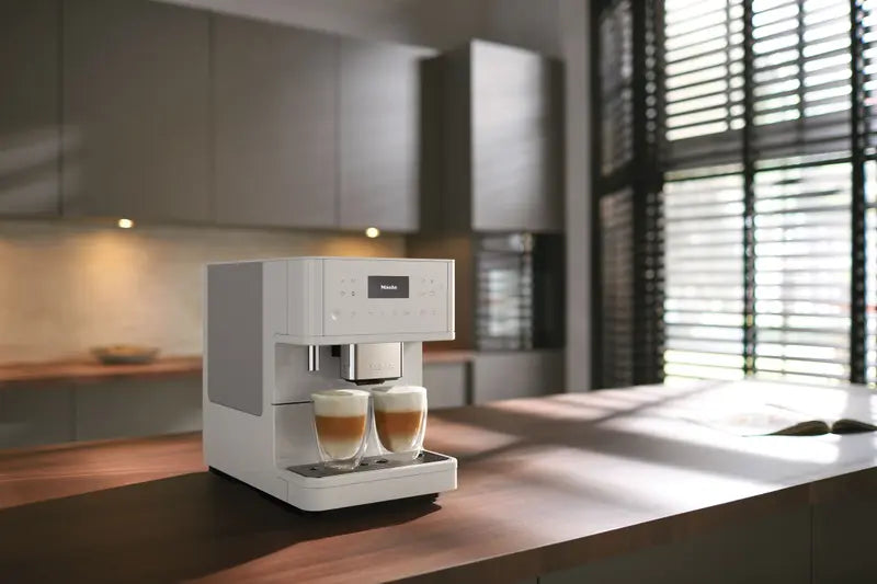 Miele CM 6160 MilkPerfection - Countertop coffee machine With WiFi Conn@ct and a wide selection of specialty coffees for maximum freedom. - Lotus White Miele