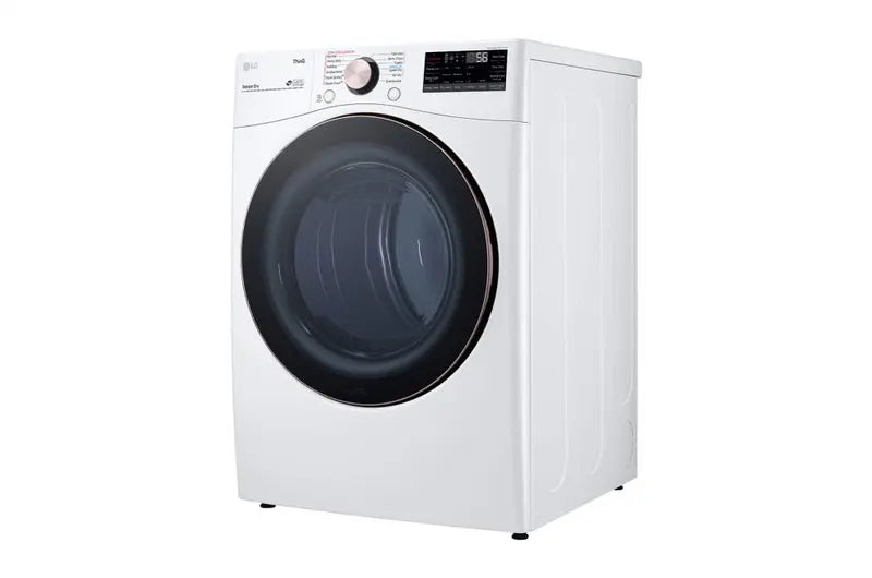 Angle of LG 7.4 Cu. Ft. Ultra Large Capacity Front Load Electric Dryer with TurboSteam™