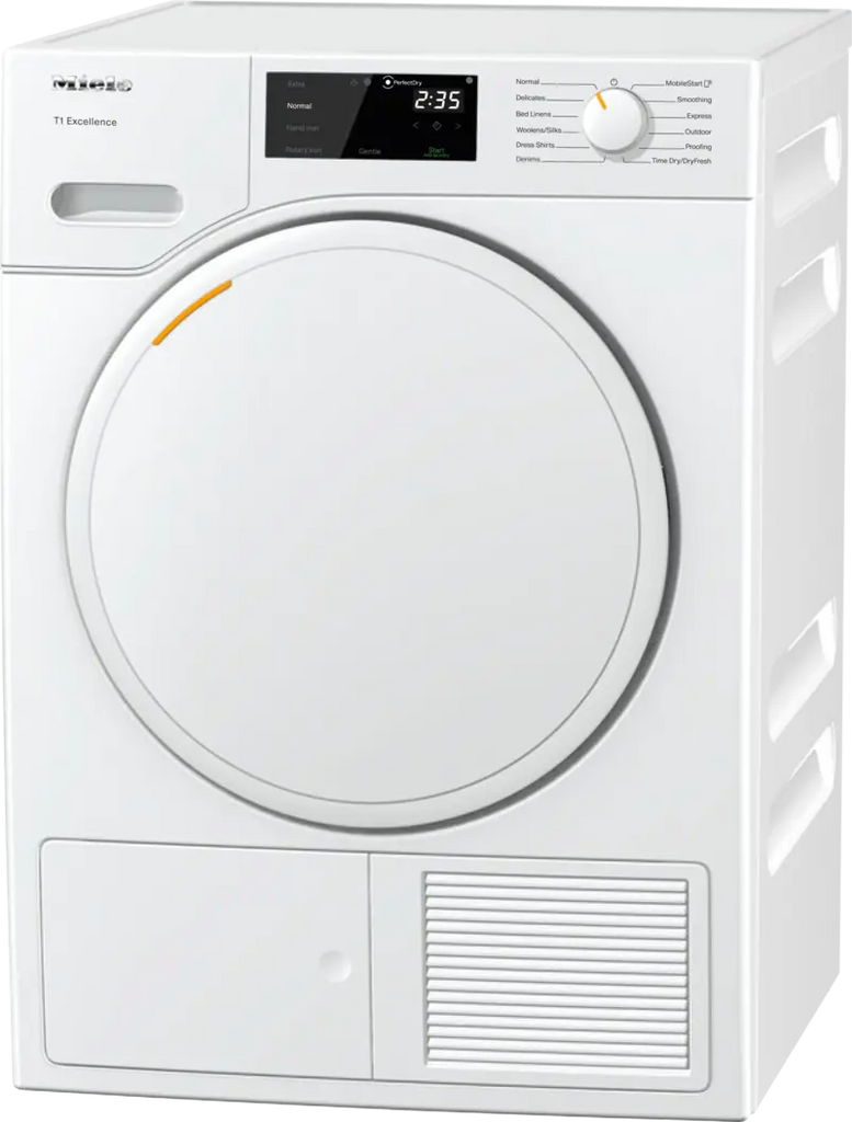 Miele 24" Ventless Condensing, Windowless Electric Dryer with 4.02 Cu. Ft. Capacity, FragranceDos, PerfectDry System, Honeycomb Dryer Drum - White Miele