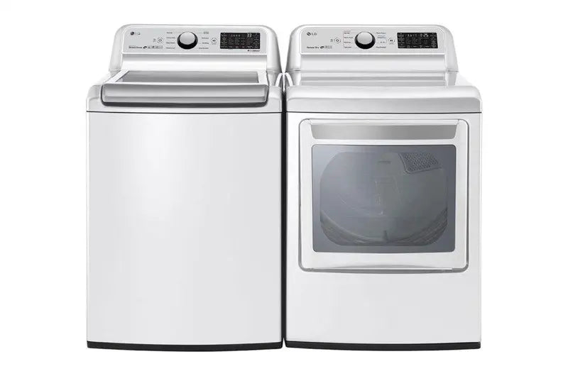 LG 7.3 Cu. Ft. Electric Dryer with matching washer in white 