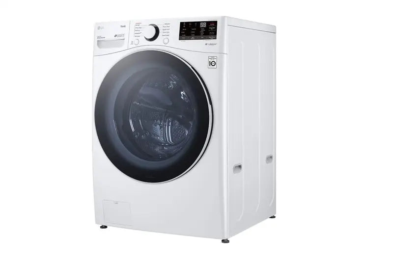 Side of LG 4.5 Cu. Ft. Ultra Large Capacity Front Load Washer with Steam Technology