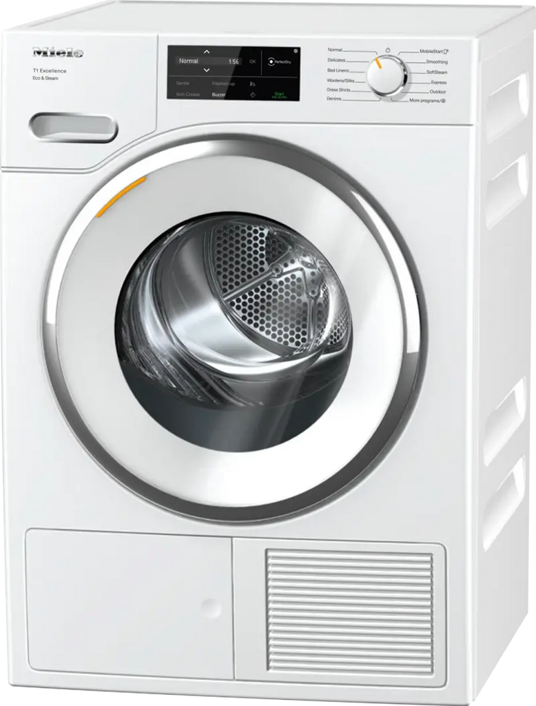 Miele 24" Ventless Condensing Electric Dryer with 4.02 Cu. Ft. Capacity, FragranceDos, Honeycomb Dryer Drum, PerfectDry System and SoftSteam - White Miele