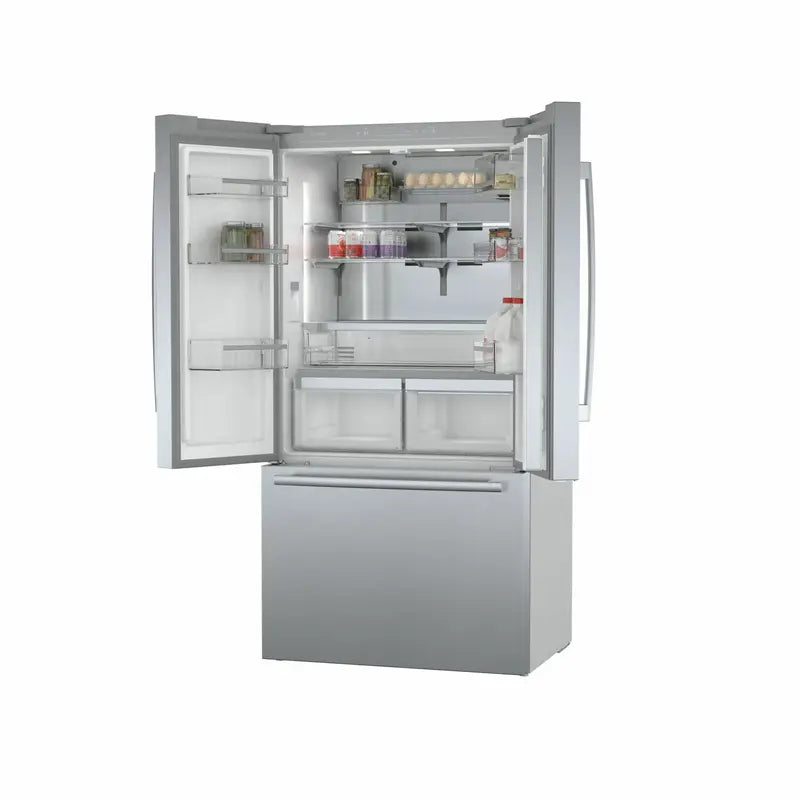 Bosch 36" 800 Series 21 Cu. Ft. Counter Depth French Door Refrigerator with Internal Water Dispenser - Stainless Steel Bosch