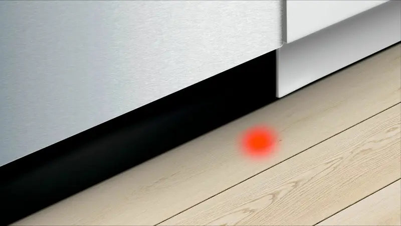 InfoLight® shines on the floor so you know the dishwasher's running.